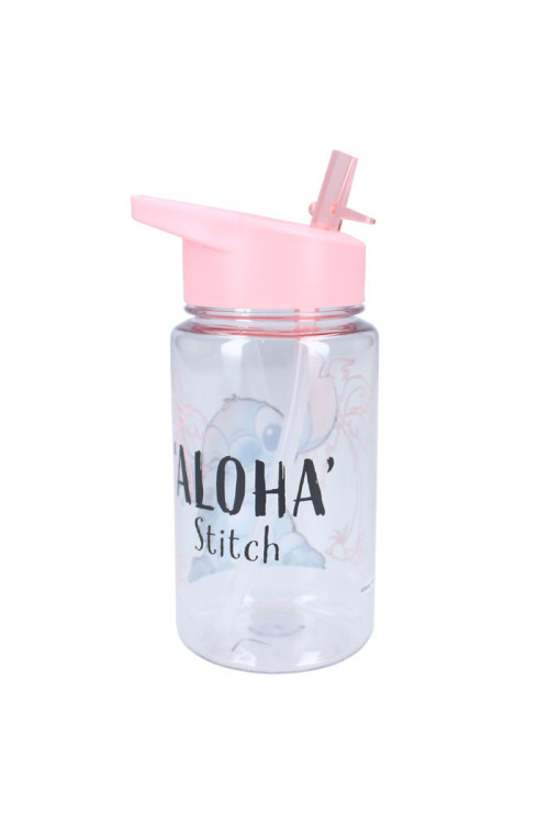 Botella pajita 450ml STITCH