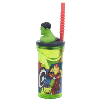 Vaso figura 360ml HULK