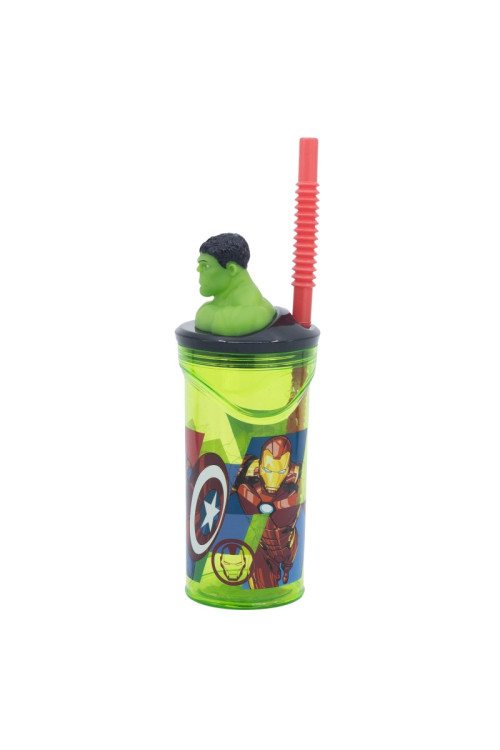 Vaso figura 360ml HULK