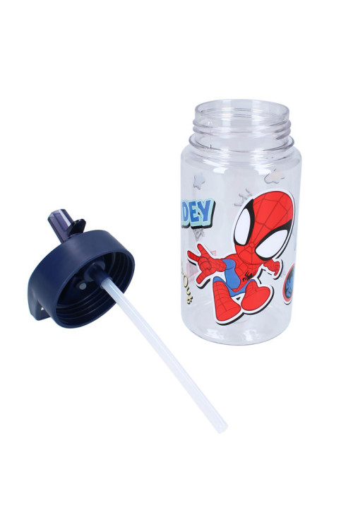 Botella pajita 450ml SPIDEY