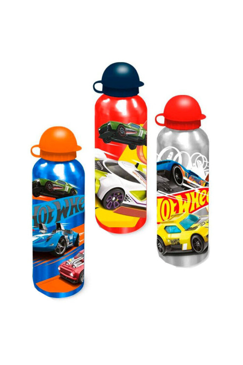Botella 500ml aluminio HOT WHEELS