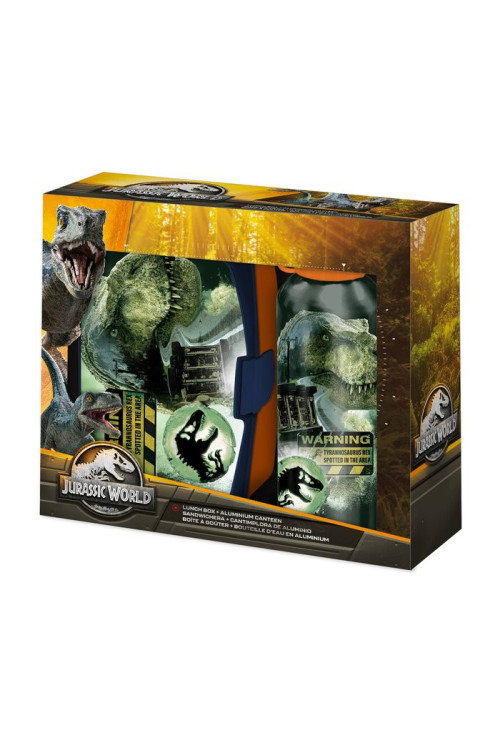 Set tupper + botella JURASSIC