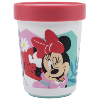Vaso 260ml antidesliz. MINNIE flowers