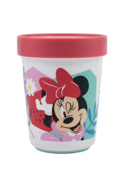 Vaso 260ml antidesliz. MINNIE flowers