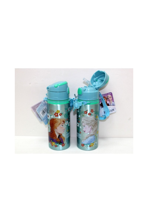 Botella 600ml correa FROZEN flowers