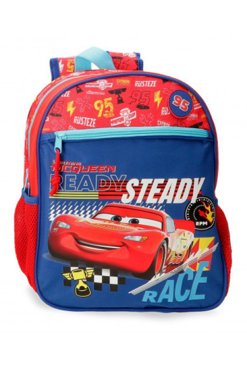 Mochila 34cm CARS lets race