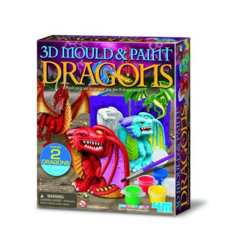 Juego moldea y pinta DRAGONES
