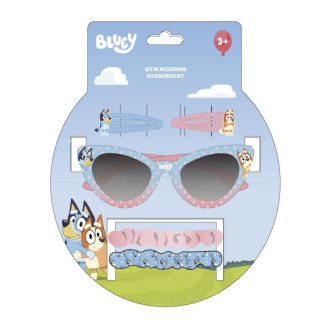 Set pelo + gafas BLUEY