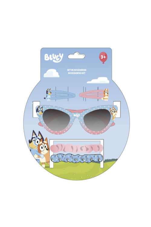 Set pelo + gafas BLUEY