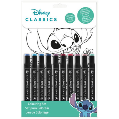 Set colorear numeros STITCH