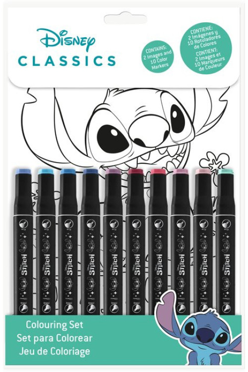 Set colorear numeros STITCH