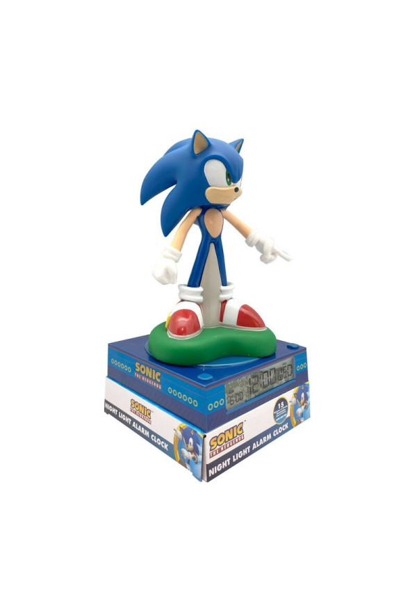 Lampara 3D + despertador SONIC