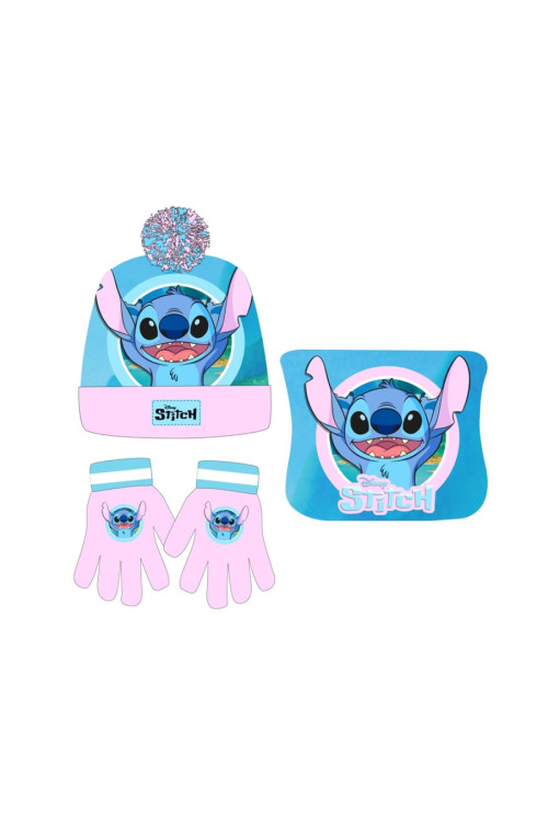 Set gorro guante braga STITCH