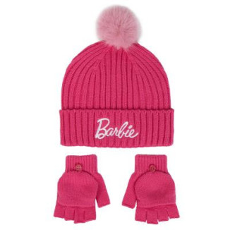 Set gorro guantes BARBIE