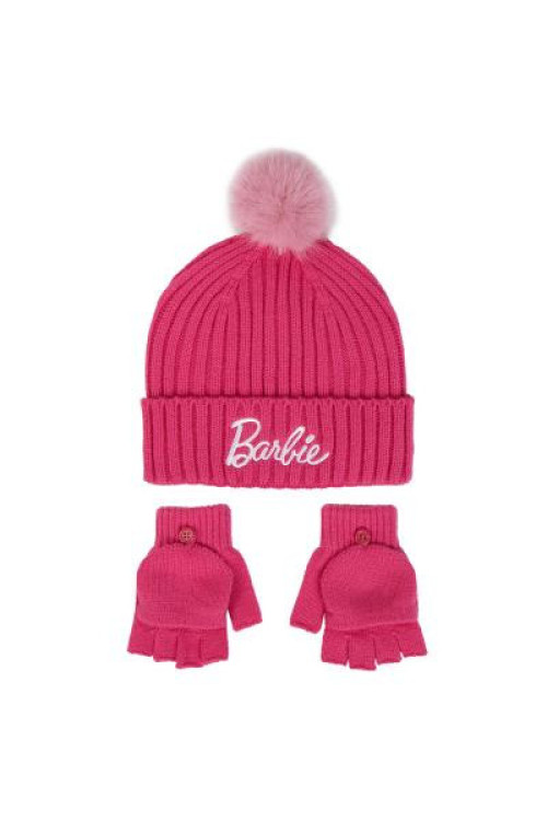 Set gorro guantes BARBIE
