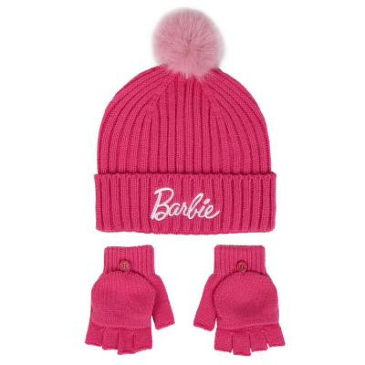Set gorro guantes BARBIE