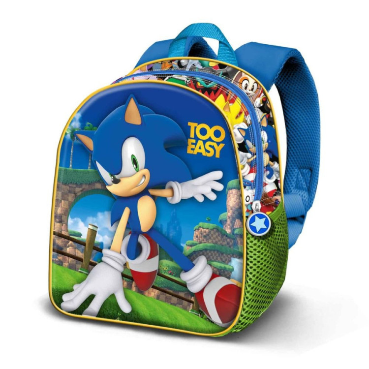 Mochila 31cm 3D SONIC