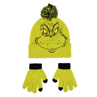 Set gorro guante GRINCH