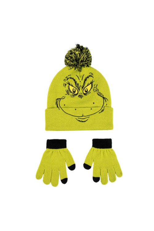 Set gorro guante GRINCH