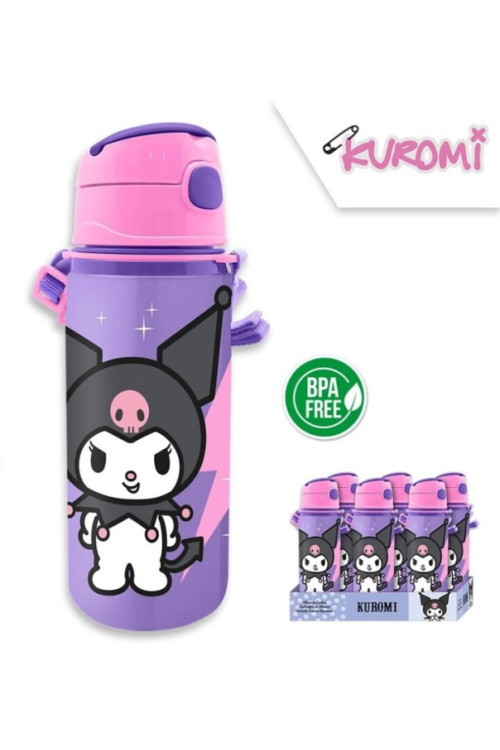 Botella 600ml correa KUROMI