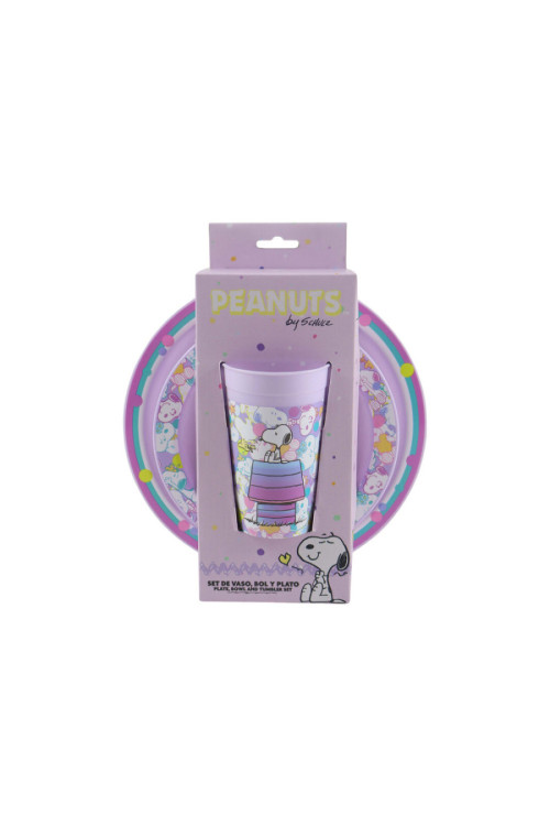 Set vajilla 3pc SNOOPY