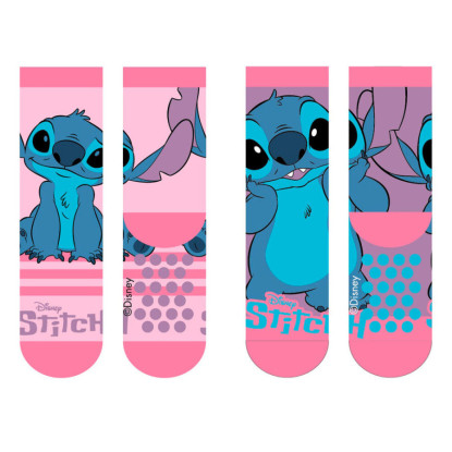 Calcetin antidesliz STITCH rosa