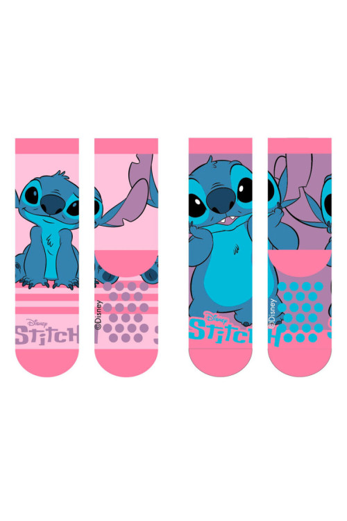 Calcetin antidesliz STITCH rosa