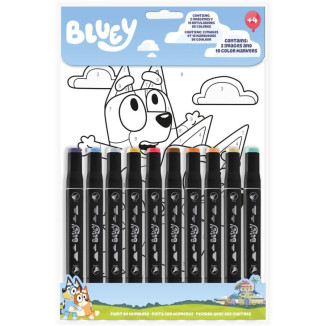 Set colorear numeros BLUEY