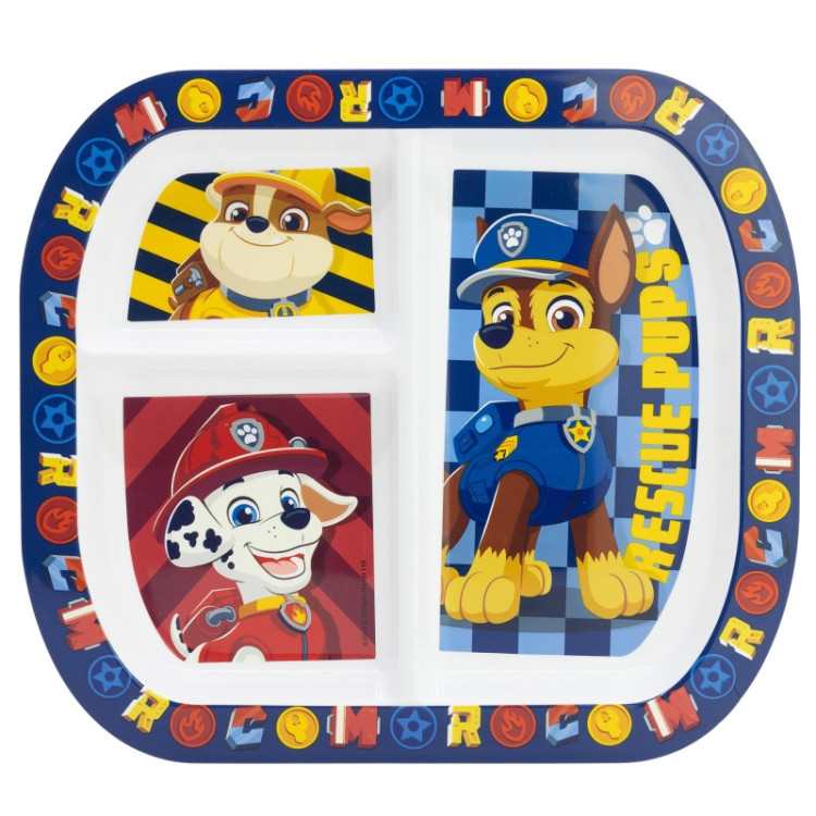 Plato dividido PAW PATROL