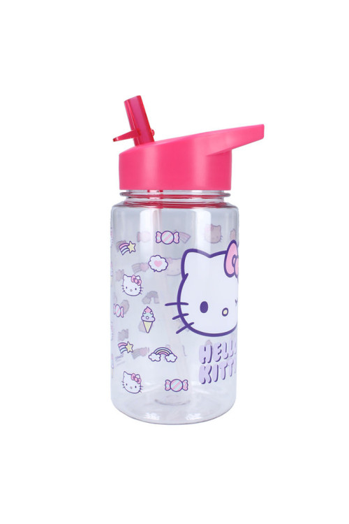 Botella pajita 450ml HELLO KITTY