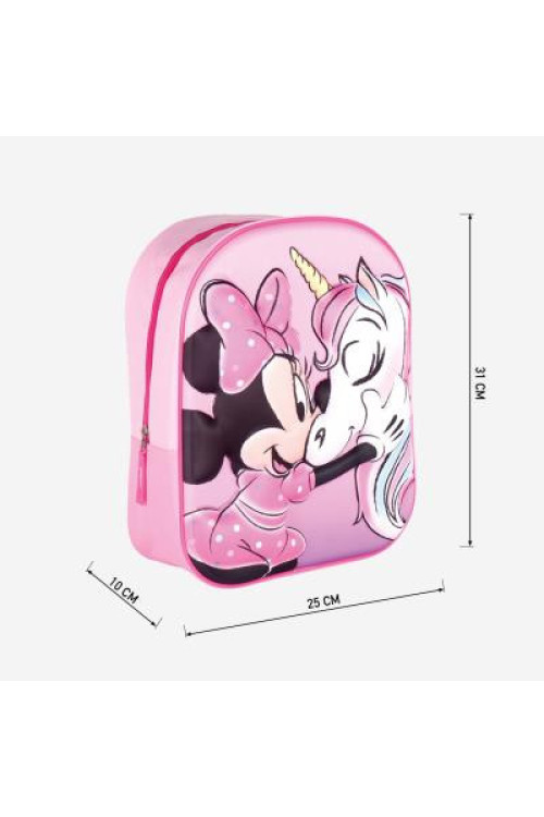 Mochila 31cm 3D MINNIE unicorn