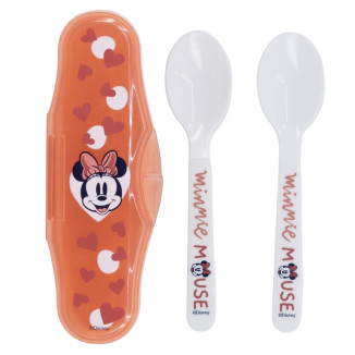Estuche 2 cubiertos bebe MINNIE