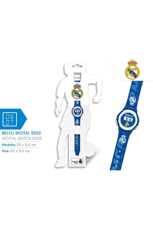 Reloj digital MADRID azul