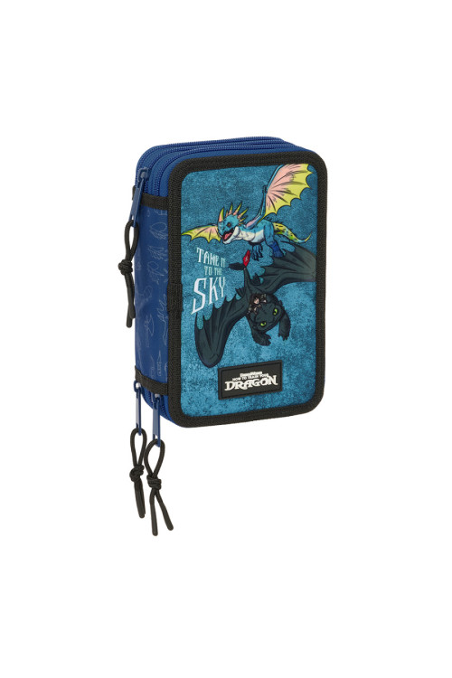 Plumier triple COMO ENTRENAR A TU DRAGON