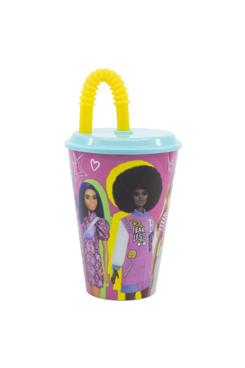 Vaso caña 430ml BARBIE