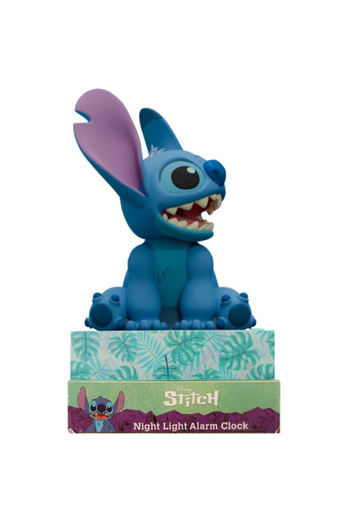 Lampara 3D + despertador STITCH