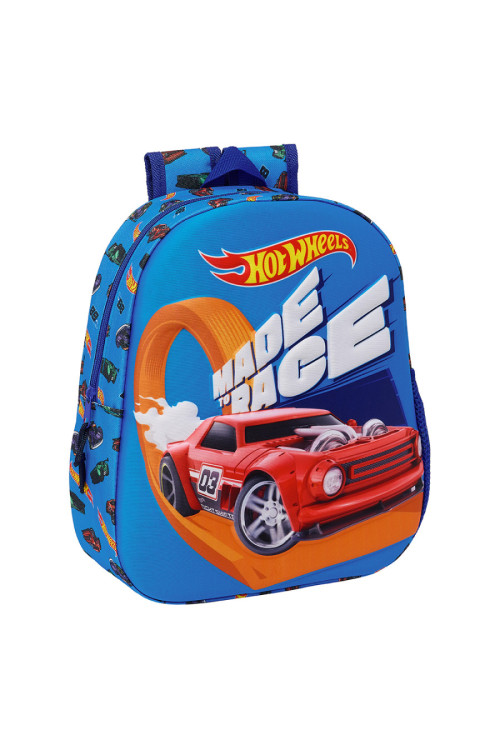 Mochila 33cm 3D HOT WHEELS