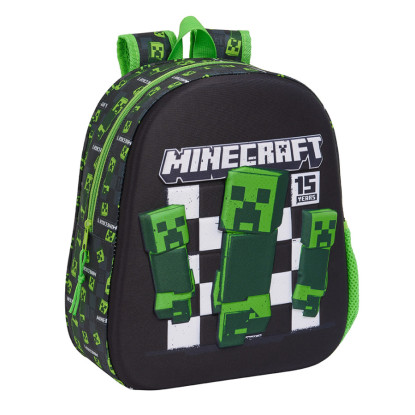 Mochila 3D 33cm MINECRAFT