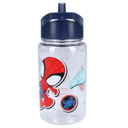 Botella pajita 450ml SPIDEY