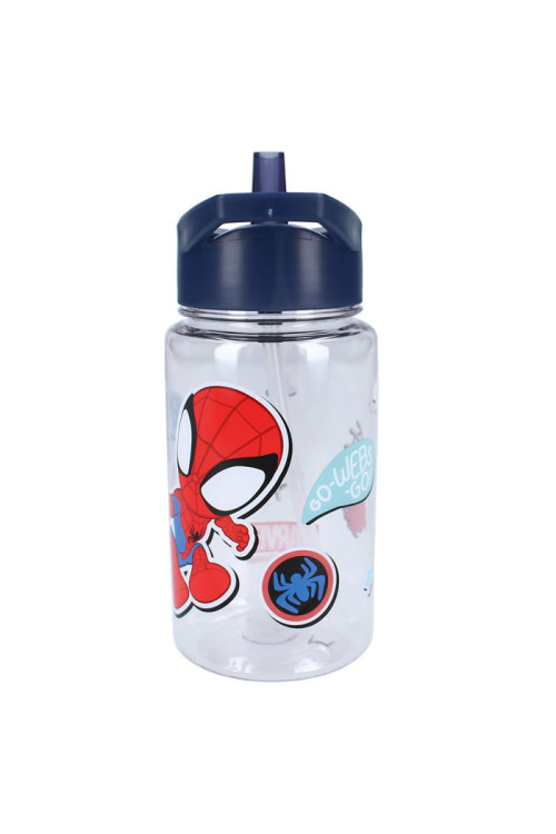 Botella pajita 450ml SPIDEY