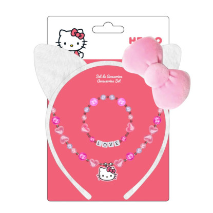 Set diadema + joyas HELLO KITTY