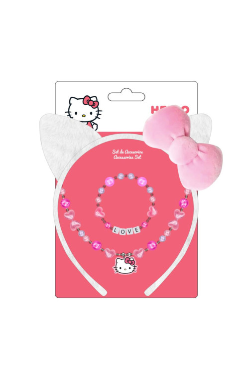 Set diadema + joyas HELLO KITTY