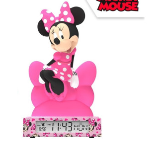 Lampara 3D + despertador MINNIE