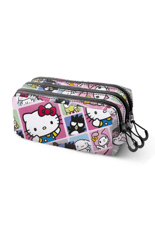 Portatodo triple HELLO KITTY