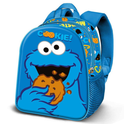 Mochila 31cm 3D COOKIE MONSTER