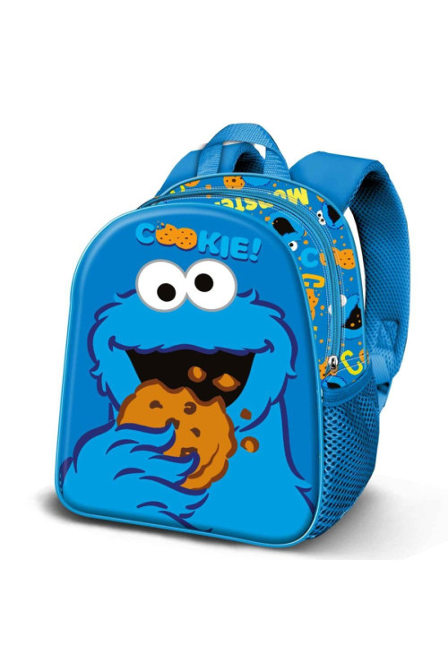 Mochila 31cm 3D COOKIE MONSTER