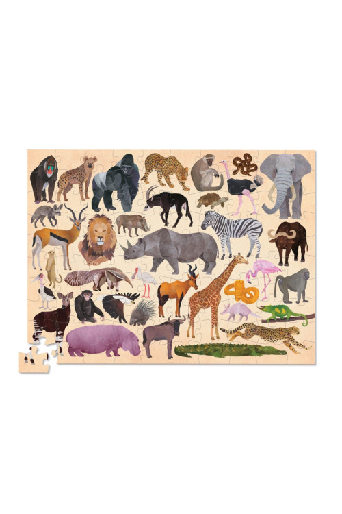 Puzzle 100pc WILD ANIMALS