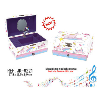 Joyero musical UNI white