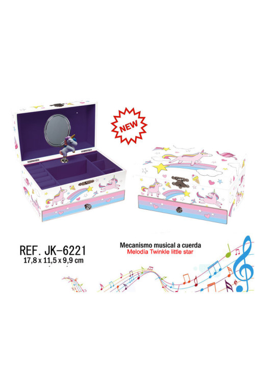 Joyero musical UNI white