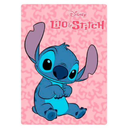 Manta polar STITCH rosa*